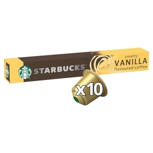 Starbucks By Nespresso Creamy Vanilla Flavoured Coffee Blonde 10 Pods, 51G, Capsule - 0.07 Kg