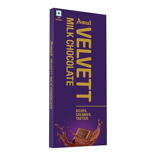 Amul Velvett Milk Chocolate150 g(Pack of 3)