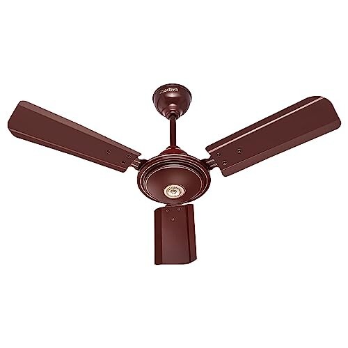 ACTIVA Apsara 900mm Ceiling Fan, 650 RPM High Speed Air Delivery (Brown)
