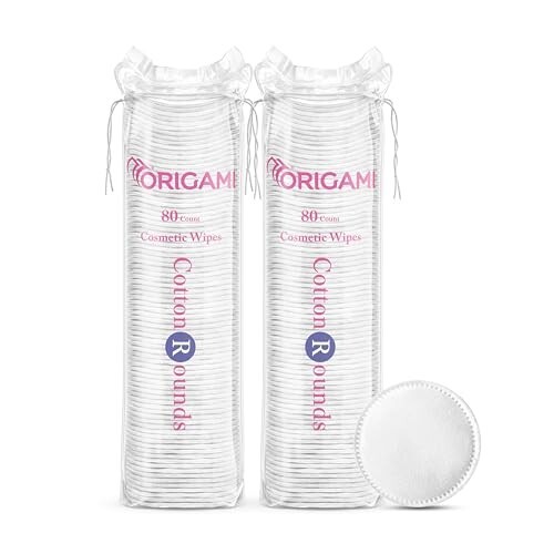 Origami Multipurpose Cotton Pads Pack of 2 (80 Pads Each) 