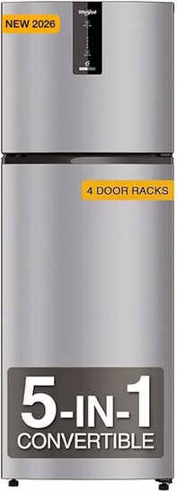 Whirlpool 327 L 3 Star Convertible Frost Free inverter Double Door Refrigerator (IF INV 375 ILLUSIA STEEL(3S) CONV-Y, 2026 Model)