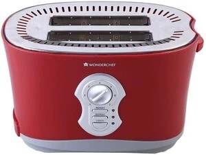WONDERCHEF Crimson Edge Slice Toaster Plus 800 W Pop Up Toaster (...more