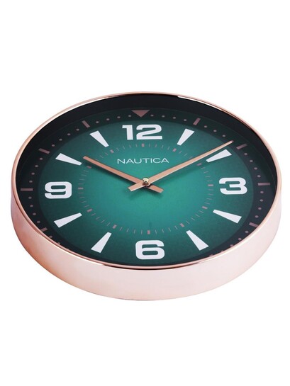 Nautica Modern Wall Clock for Hall with Quartz Silent Sweep Technology 