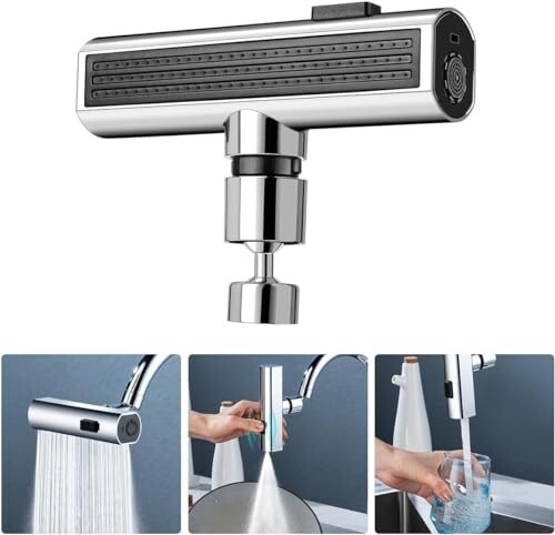 JIALTO Waterfall 3 in 1 360° Kitchen Faucet Head Replacement