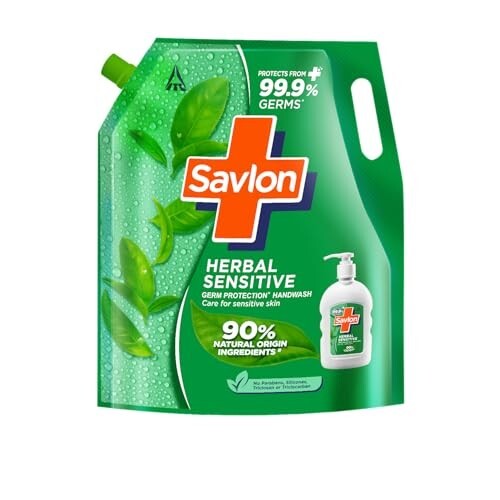 Savlon Herbal Sensitive Germ Liquid Handwash 1.3l @ ₹126