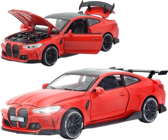 Diecast Pullback Toy Car – Openable Doors Model