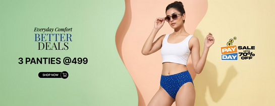 Shyaway - PAY DAY SALE | Upto 70% off | 3 Panties @ 499