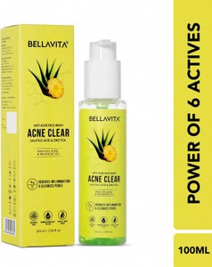 BELLAVITA Anti Acne Facewash, Acne Clear Facewash,  for Acne & Pimples, Men & Women Oily Skin Face Wash