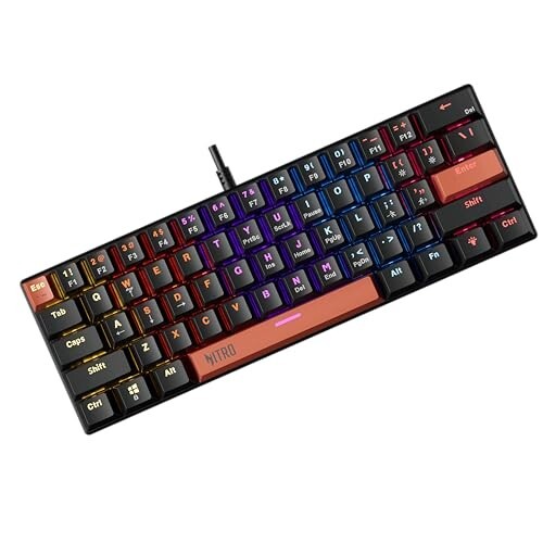 acer Nitro X Wired Mechanical Gaming Keyboard | 61 Keys | Red Switches  