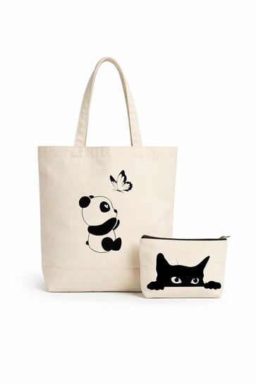 Cotton Canvas Tote Bag for Women