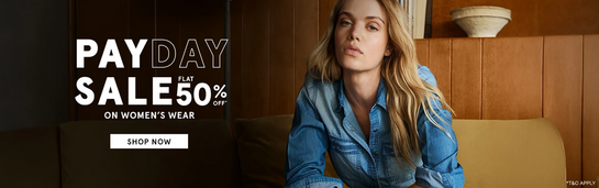 PepeJeans - PAYDAY SALE | FLAT 50% off + Buy 2 or more get 10% additional off
