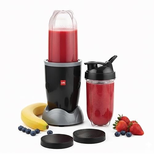 Cello Nutri Maxx Pro 2 Jar ISI Certified Mixer Grinder 500 Watts, Black 