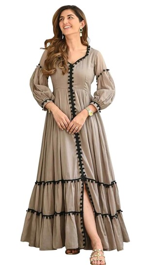 Women's Casual Midi Maxi Long Western Dresses One Piece Dress for Women