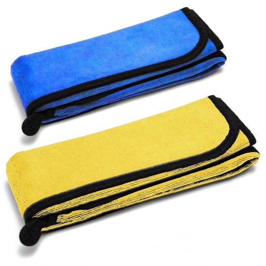 MIORAH Microfiber Cleaning Cloth for Car & Home | Ultra Soft Dusting & Glass Cleaning Cloth – Lint-Free & Reusable (35X75Cm-2Pc)