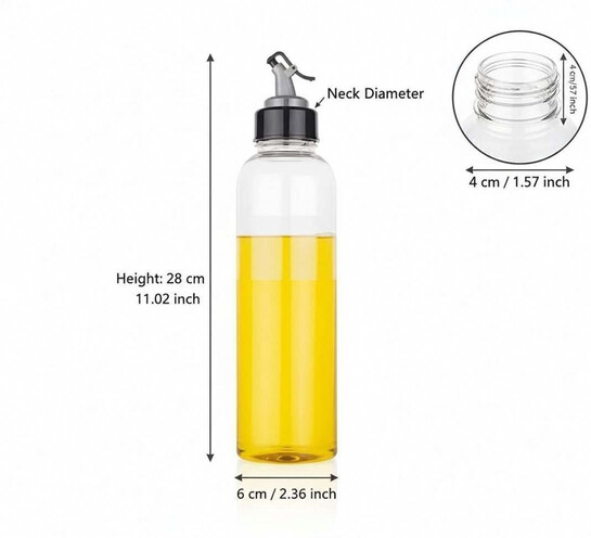 FLAGCART 1000 ml Cooking Oil Dispenser Set