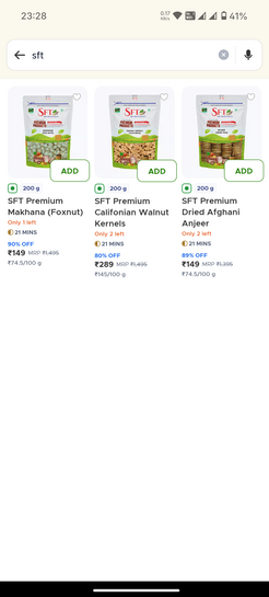 Sft dry fruits available at 80 to 90% off