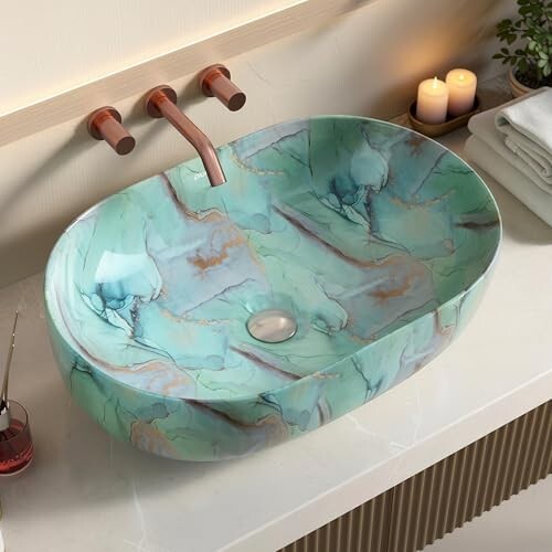 Plantex Ceramic Matt Tabletop Wash Basin for Bathroom