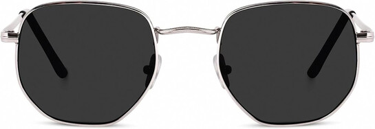 ARICKS Hexagonal Polarized Sunglasses Men Women Geometric Square Small Vintage Metal Frame Retro Shade Glasses