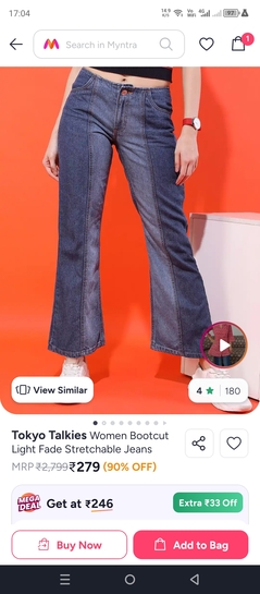 Myntra - Women's jeans Available at good discount 
