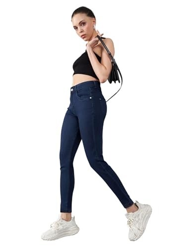 Miss Chase Women's Skinny Fit High Rise Jeans [select Size - 26]