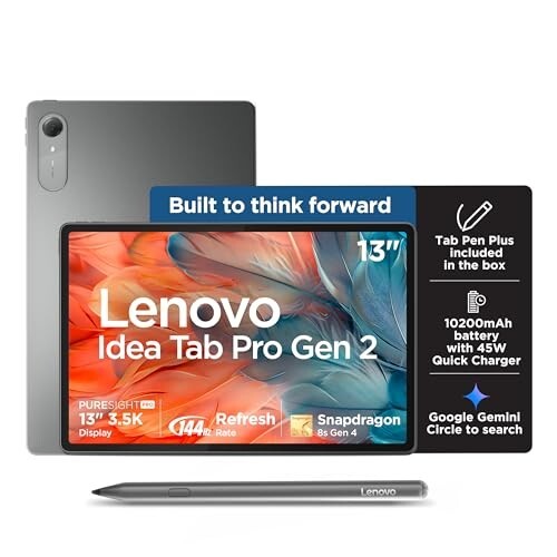 Lenovo Idea Tab Pro Gen 2 with Pen Plus | 10200mAh | 4 JBL Speakers | Luna Grey