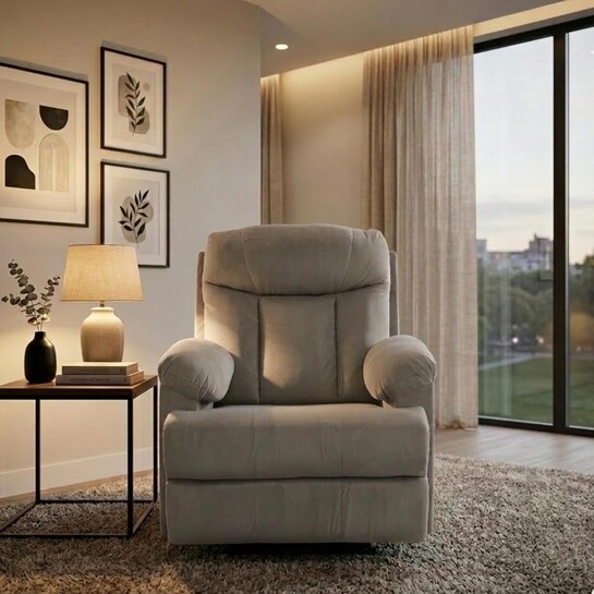 Green Soul Cloud | Single Seater Manual Recliner Sofa 