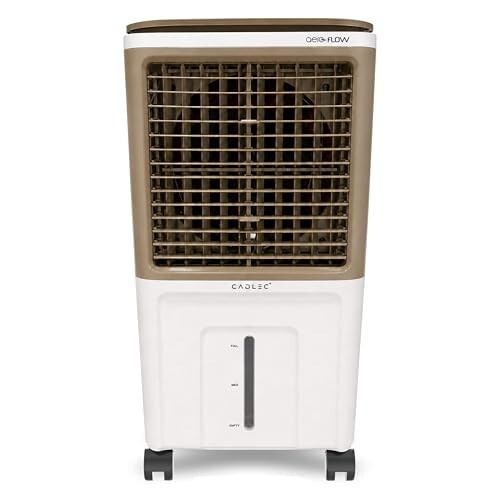 Cadlec AeroFlow 40L Personal Air Cooler For Home, High Speed Fan | White