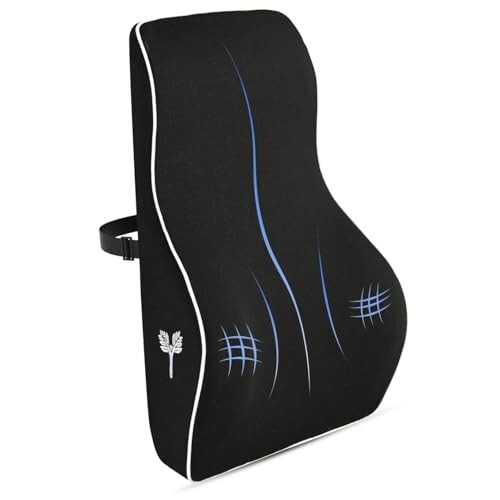 Grin Health SitRight Pro Full Lumbar Support, Memory Foam Cushion for Office 