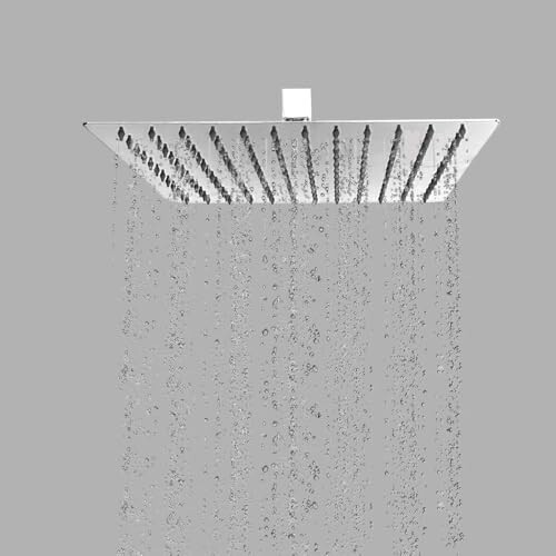 BonKaso Square Slim Rain Shower Head 6 Inch 