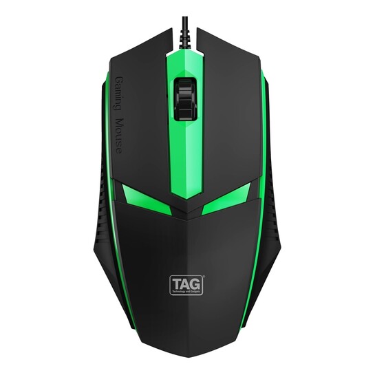 TAG EVE Wired Mouse with 3 Buttons (Black)