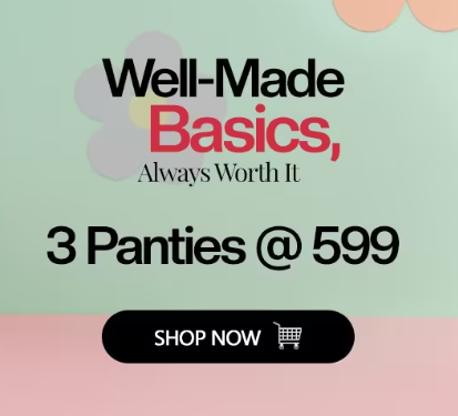 Shyaway - Mother's Day Sale | Upto 65% off | 3 Panties @ 599 + Get 5% Instant Discount  on 1000