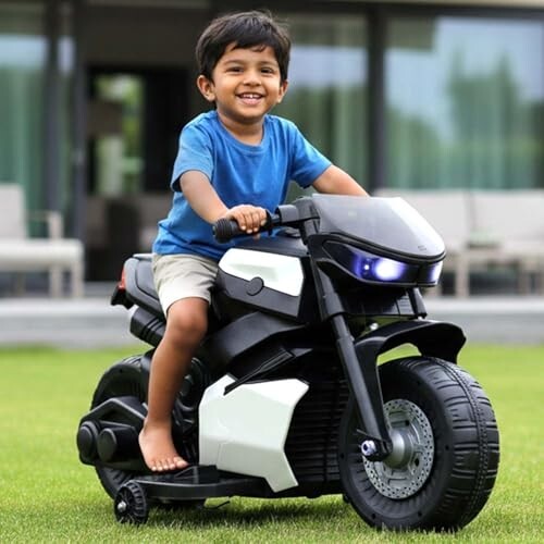 Toyzone Charlie Mini Electric Bike (Black & White)