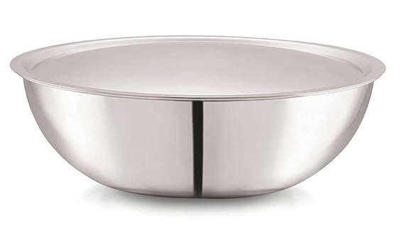 Cello Tri-Ply 28 cm Stainless Steel Cookware Tasla with Lid 4.8 LTR 