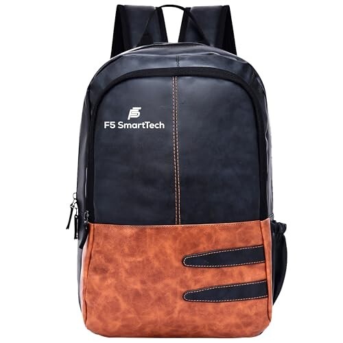 20L Small Faux Leather Water Resistant Anti Theft Laptop Backpack