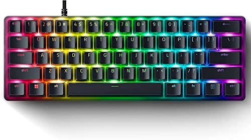 Razer Huntsman Mini Clicky Optical Purple Switch USB-C Gaming Keyboard (Black)