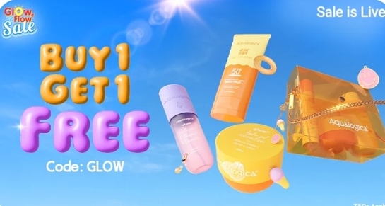 Aqualogica Buy 1 Get 1 Free on Selected Products | 