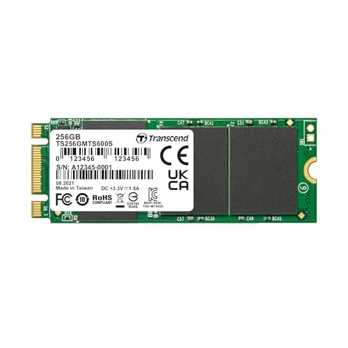 Transcend MTS600 256GB M.2 SATA III 2260 MLC Internal Solid State Drive (TS256GMTS600)