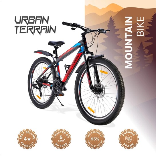 Urban Terrain Mountain Bike 27.5T Shimano Geared Cycles for Men w...more