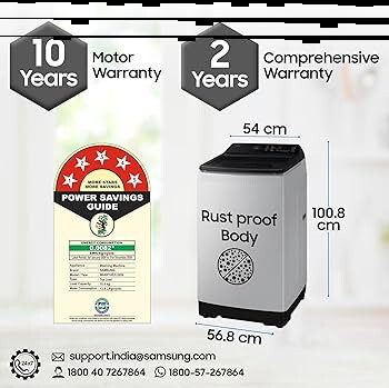Samsung Smart Choice 10 Kg, 5 Star,  Washing Machine