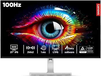 Lenovo L-Series 27 inch (68.5cm) QHD IPS Monitor|