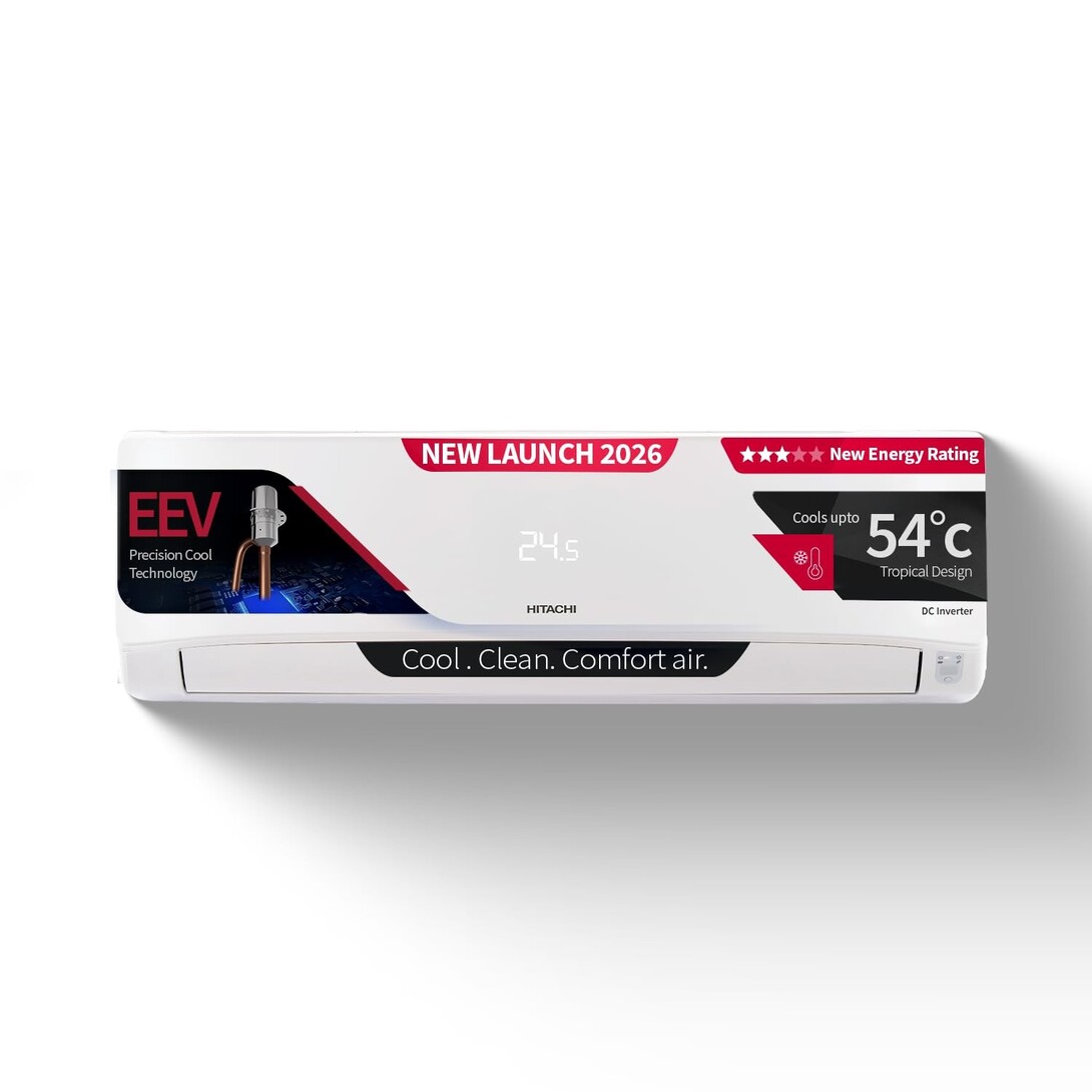 Hitachi 1.5 Ton 3 Star, New Star rated, Inverter Split AC