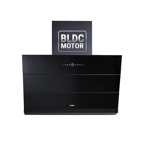 Whirlpool 90cm 1800 m3/hr BLDC Filterless Autoclean Slant Kitchen Chimney | Black | 9 Speed Touch Panel + Motion Sensor