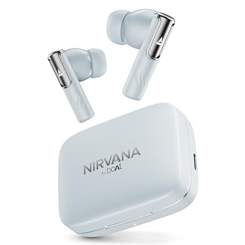 Boat Nirvana Ivy, 50dB Hybrid ANC, 360º Spatial Audio, Dynamic Head Tracking TWS Ear Buds (Quartz Cyan)