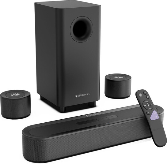 Zebronics 2026 Launch Zeb-Juke Bar 9710 C (550W, Dolby Atmos, DTS X, 5.1 CH) Blutooth Soundbar