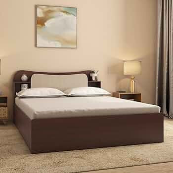 Nilkamal Daffodil Wooden Queen Bed with Box Storage | 