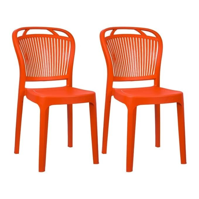 Plasto Chair Luxury with Comfortable Back Posture, Without arm, Dining, Bedroom, Kitchen, Living Room, Garden | Bearing 150KG Capacity | Strong & Sturdy