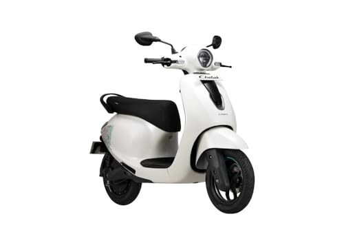 Chetak C2501 by Bajaj Auto High Speed Electric Scooter with charger - Moon White - Ex-Showroom - Rs. 79202