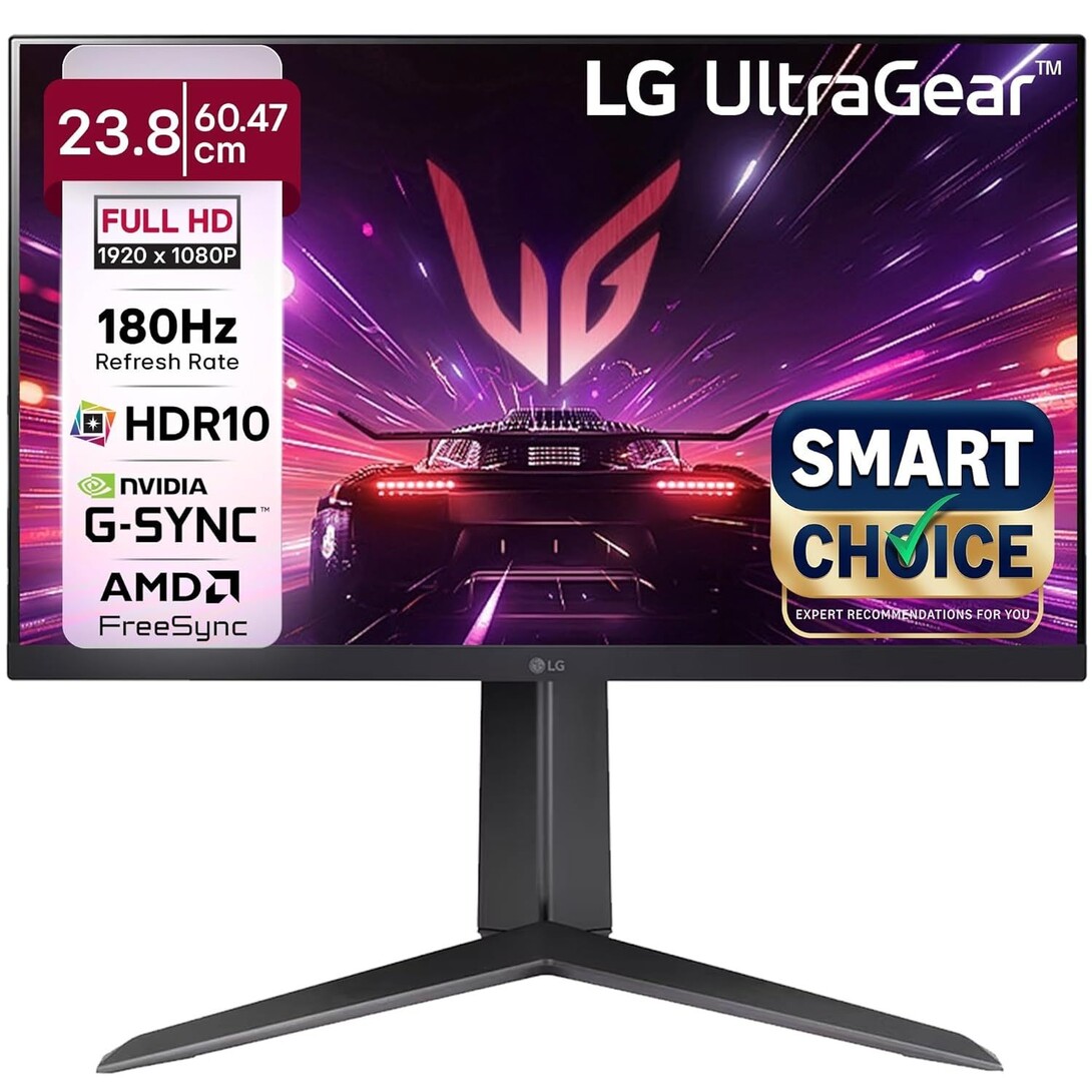 LG 24GS65F Smartchoice 60.47cm (23.8Inch) Ultragear FHD (1920x1080) IPS Gaming Monitor