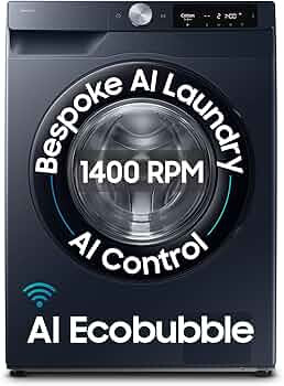 Samsung 12 kg, 5star, AI Control, AI Ecobubble,  Fully-Automatic Front Load Washing Machine