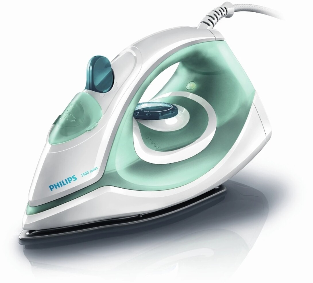 PHILIPS GC1903/21 1300 W Steam Iron (White and Green)